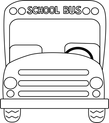 School_Bus_Front_Black_and_White